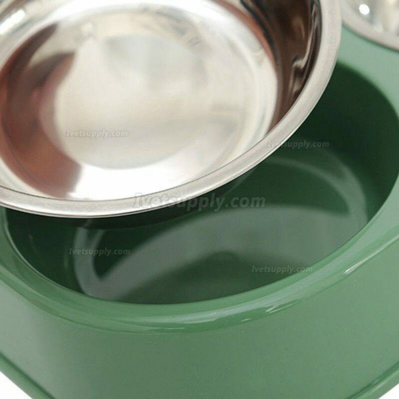 500ML Automatic Pet Bowl Feeder Dog Cat Food Bowl With Water Fountain